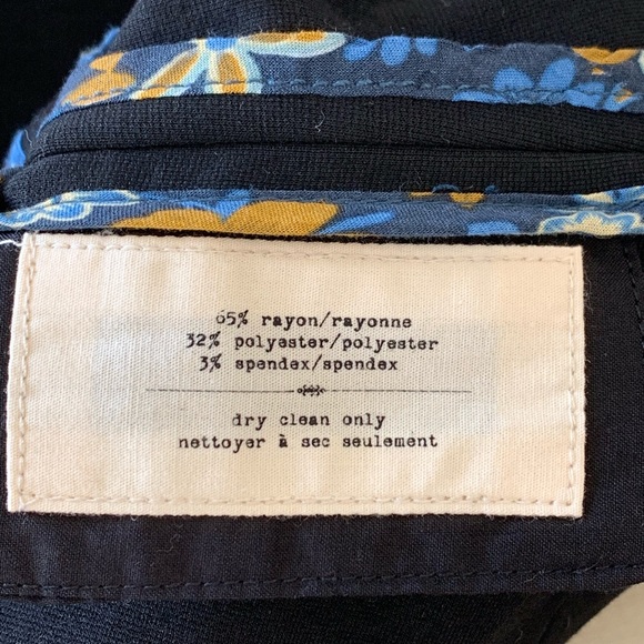 Anthro Cartonnier cropped black Jersey jacket XS - Picture 8 of 8